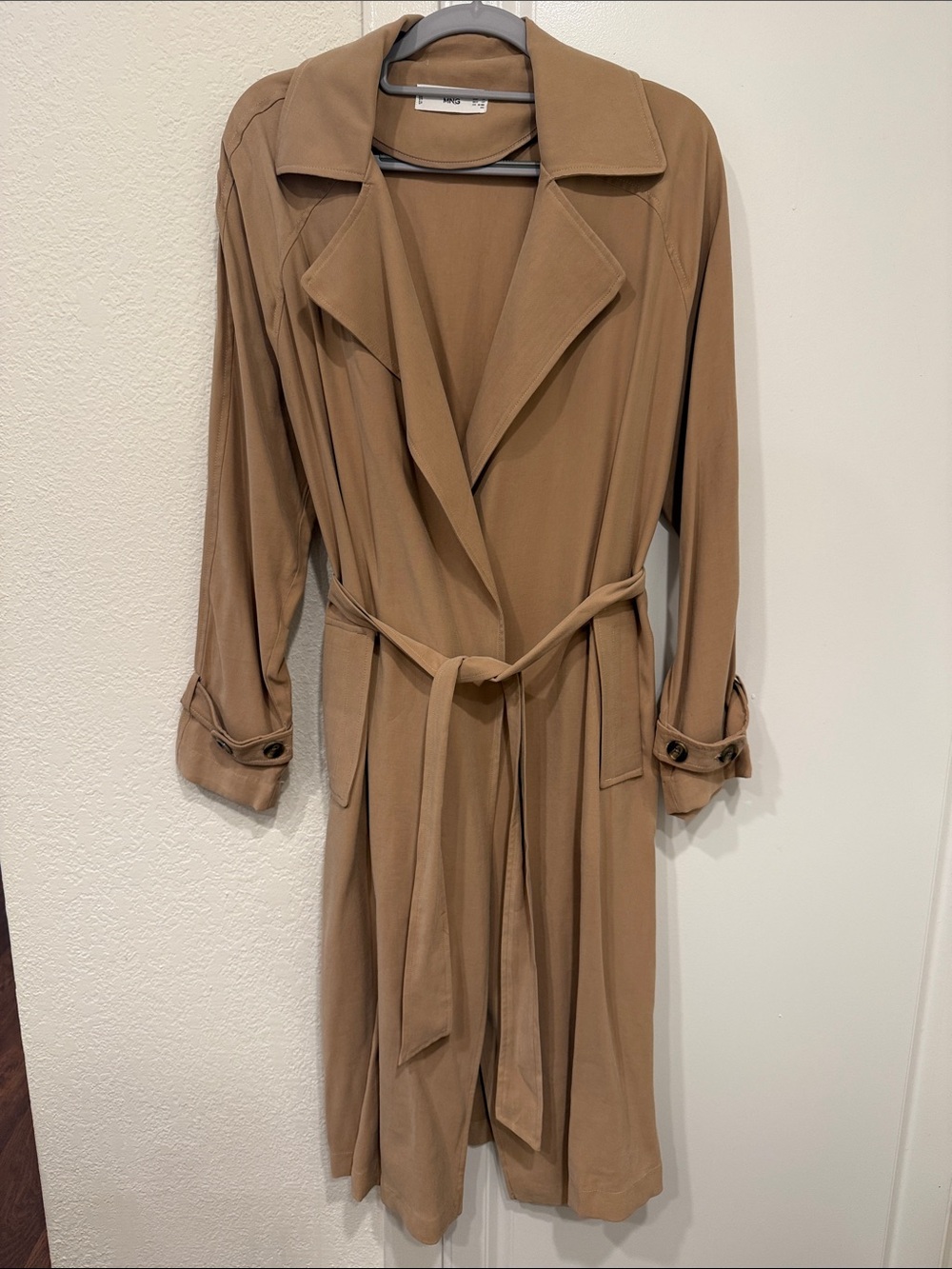 MANGO Lightweight Camel Trench Coat - Women